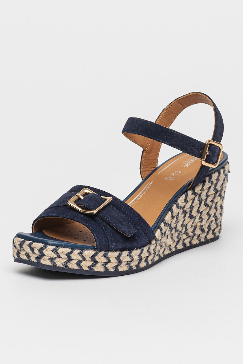 Geox Sandale wedge de piele intoarsa Panarea - Pled.ro