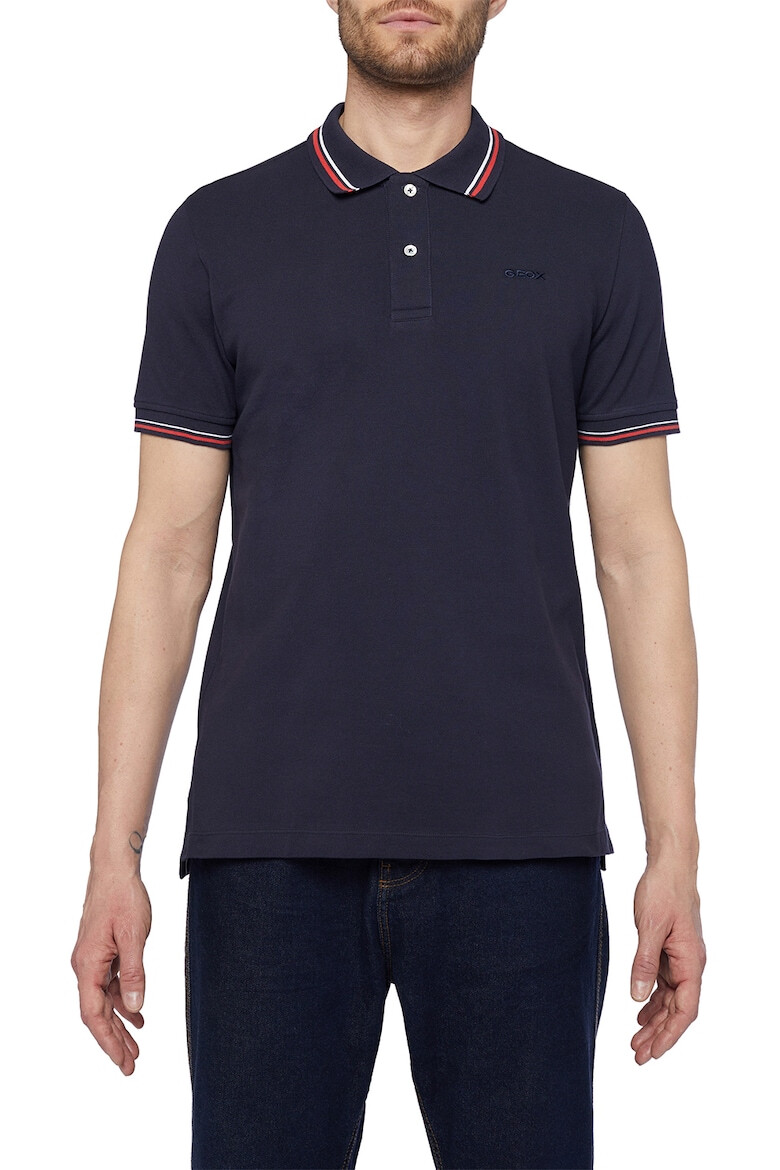 Geox Tricou polo de bumbac cu aspect pique - Pled.ro