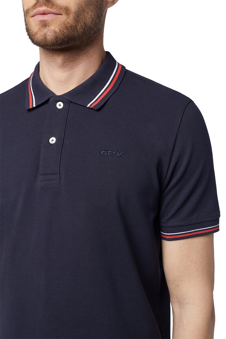 Geox Tricou polo de bumbac cu aspect pique - Pled.ro