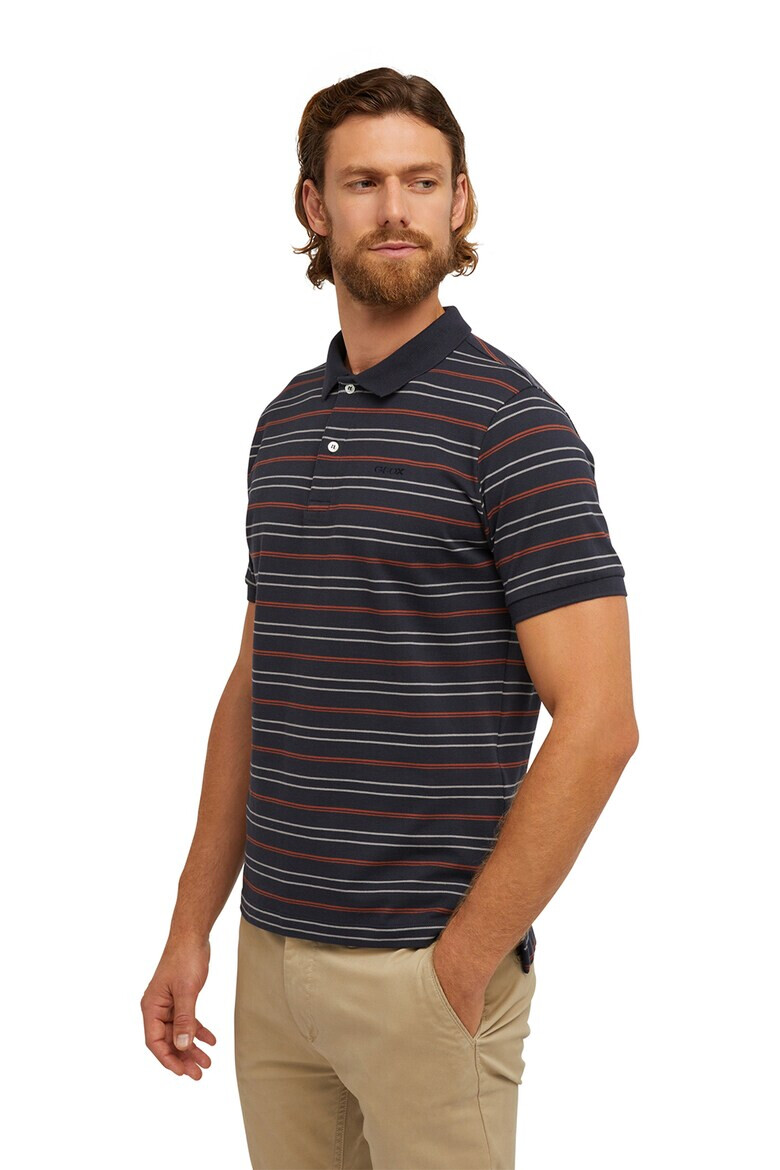 Geox Tricou polo de bumbac cu dungi - Pled.ro