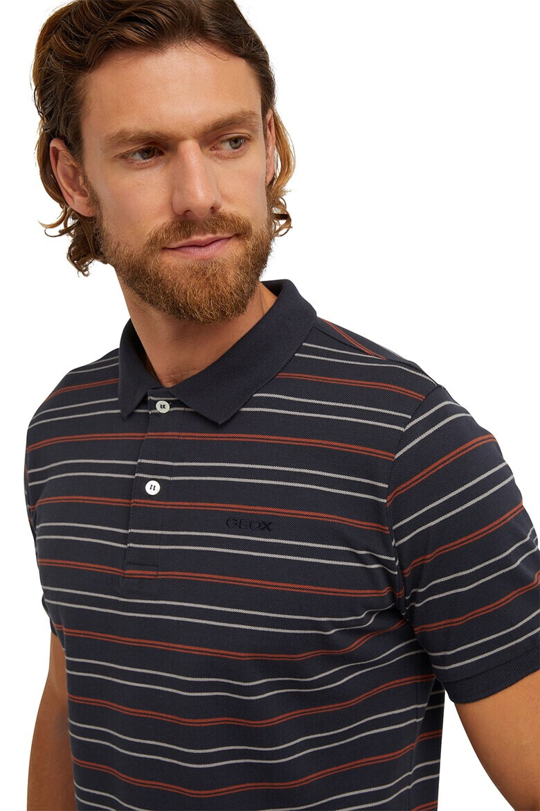 Geox Tricou polo de bumbac cu dungi - Pled.ro