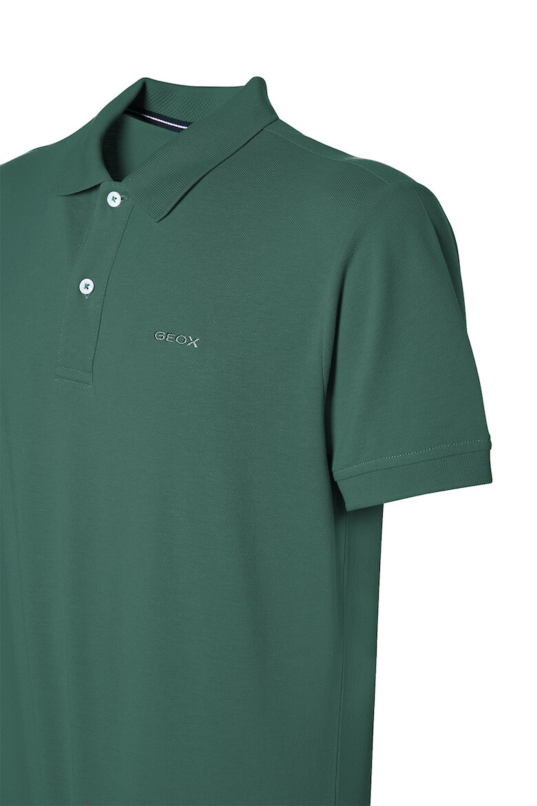 Geox Tricou polo de bumbac cu logo brodat pe piept - Pled.ro