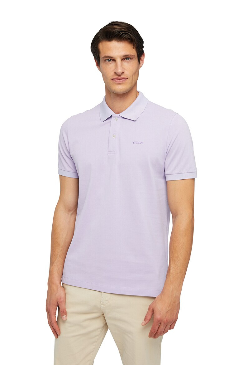 Geox Tricou polo de bumbac cu logo brodat pe piept - Pled.ro