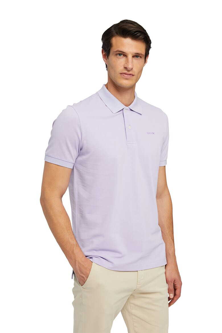 Geox Tricou polo de bumbac cu logo brodat pe piept - Pled.ro