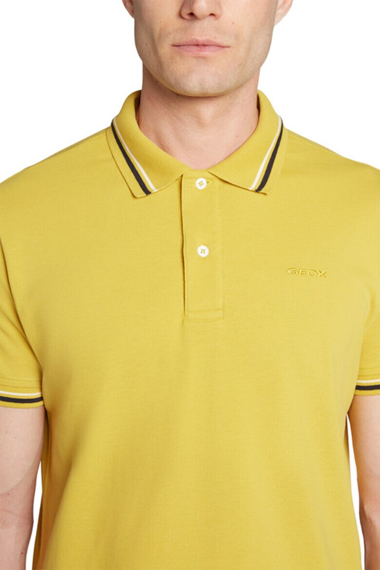 Geox Tricou polo de bumbac cu model pique - Pled.ro