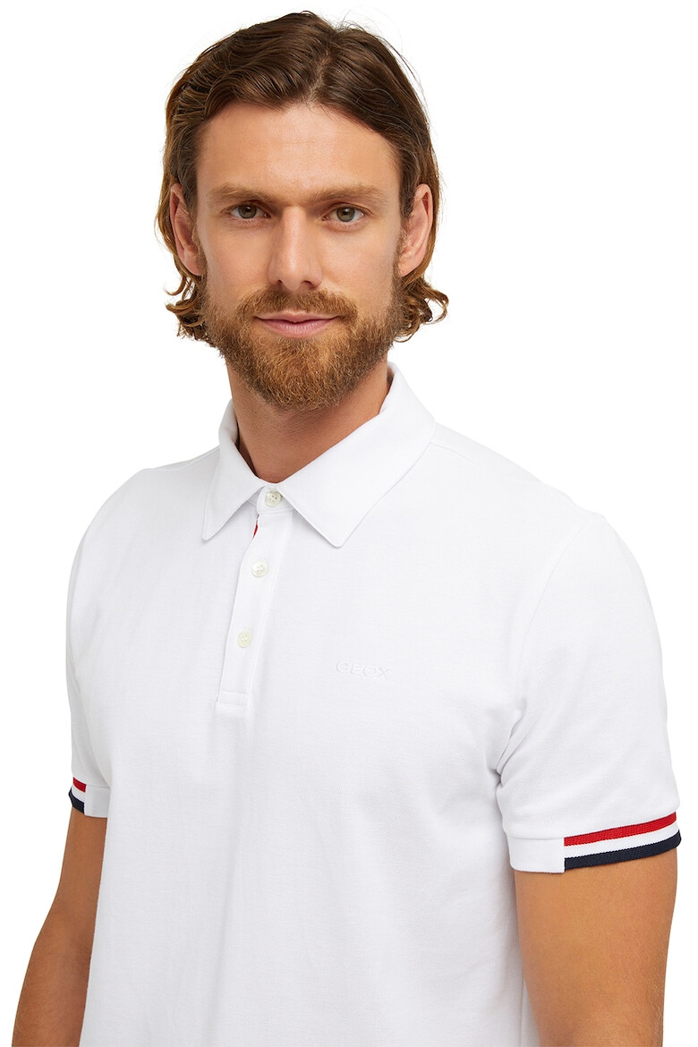 Geox Tricou polo de bumbac cu slituri laterale - Pled.ro