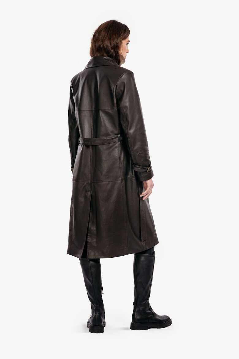 Gerali Tailoring Trench din piele naturala pentru Femei Model Leather Trench - Pled.ro