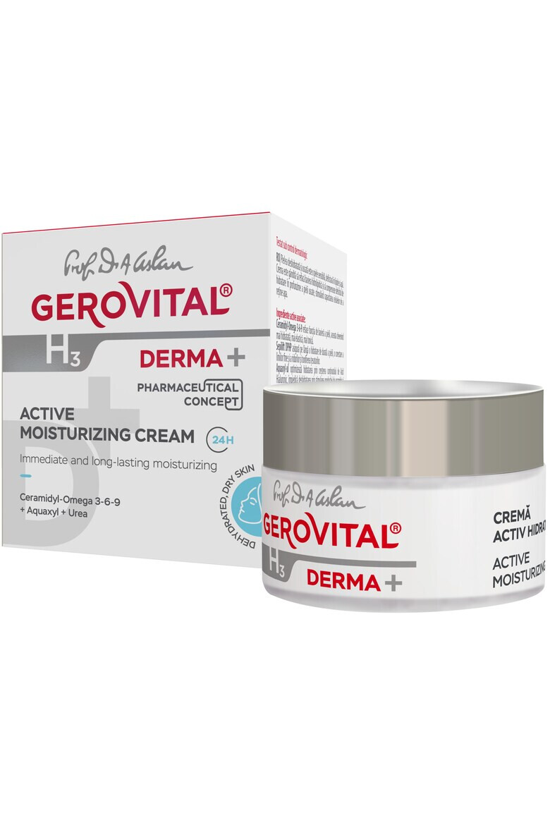 Gerovital Crema activ hidratanta 24h H3 Derma+ 50 ml - Pled.ro