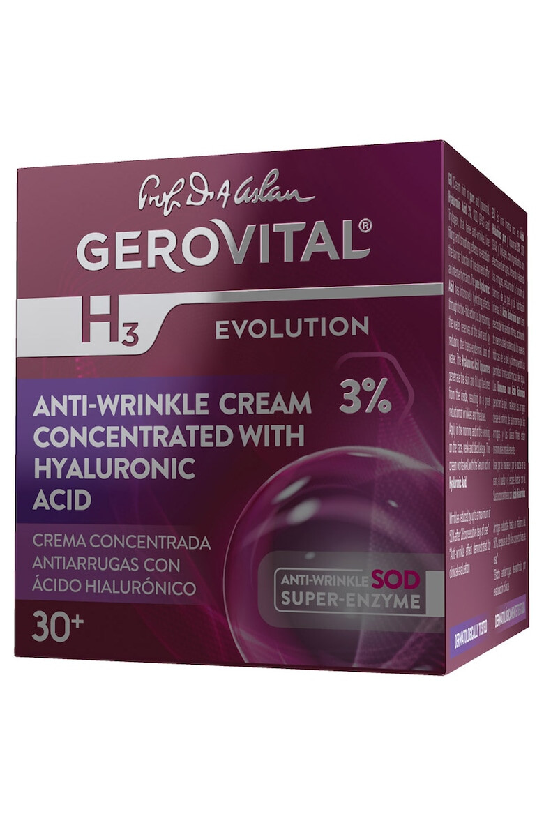 Gerovital Crema antirid H3 Evolution cu acid hialuronic concentratie 3% 50 ml - Pled.ro