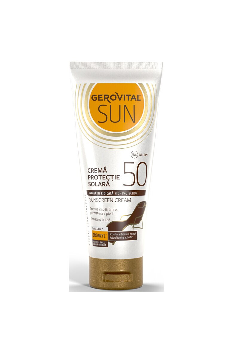 Gerovital Crema cu protectie solara Sun SPF 50 100 ml - Pled.ro