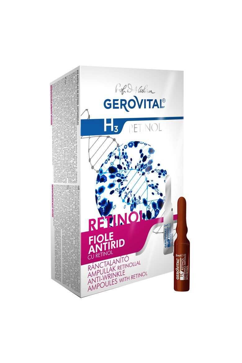 Gerovital Fiole antirid H3 cu Retinol 10 buc x 2 ml - Pled.ro