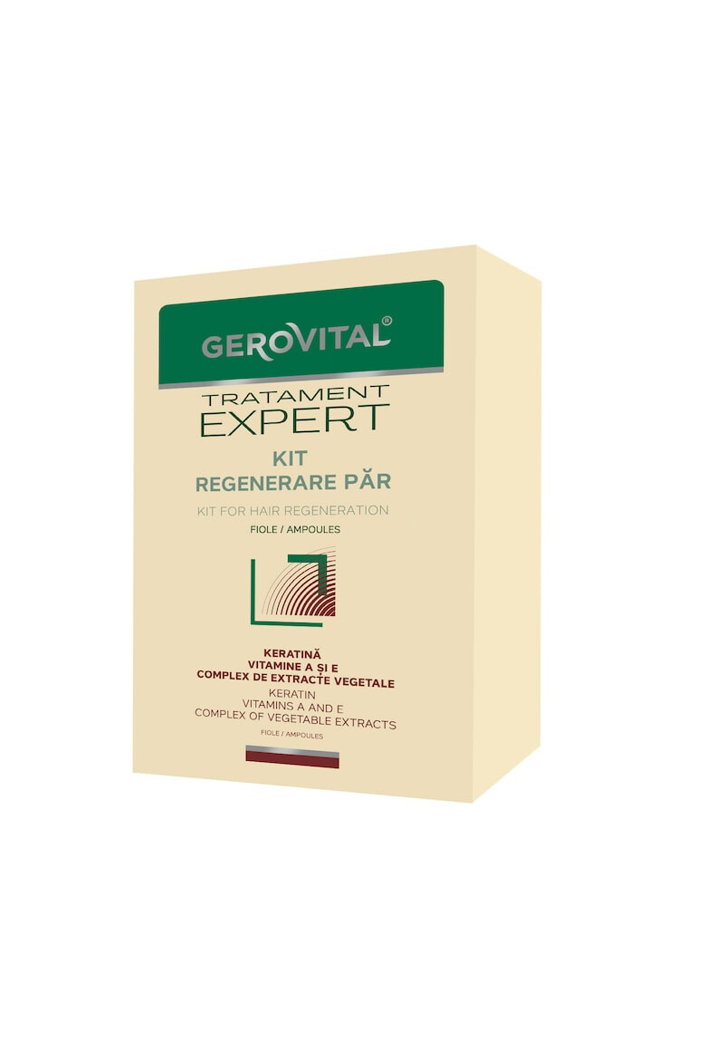 Gerovital Kit regenerare par Tratament Expert fiole 10 buc x 5 ml + 10 buc x 10 ml - Pled.ro