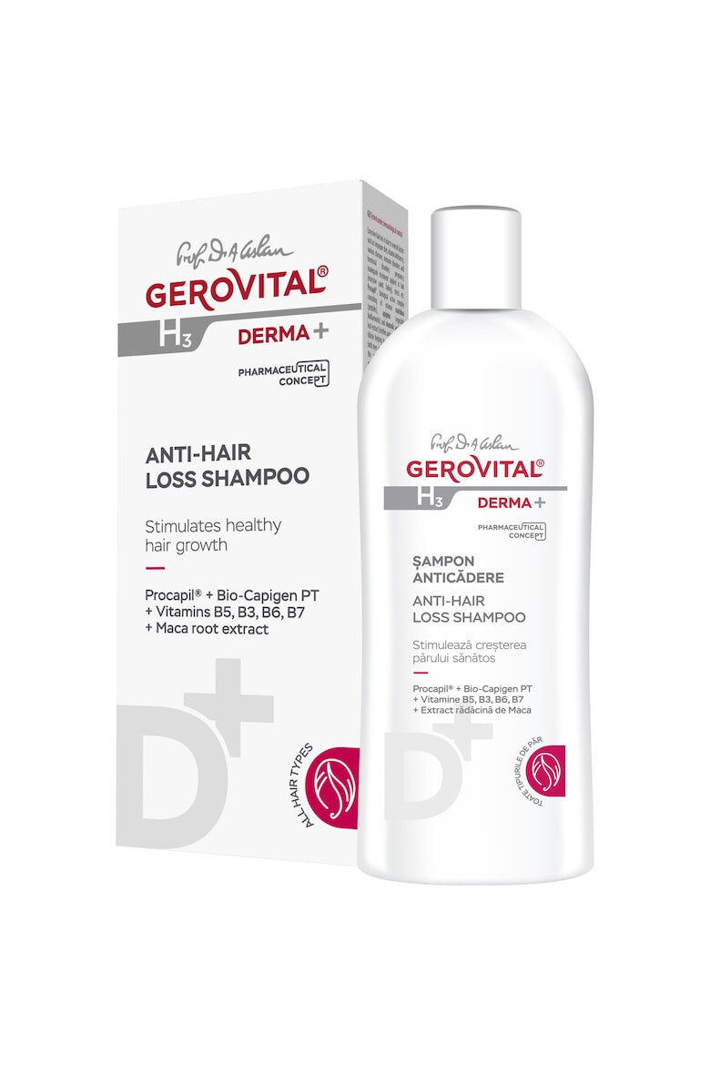 Gerovital Sampon anticadere H3 Derma+ 200 ml - Pled.ro