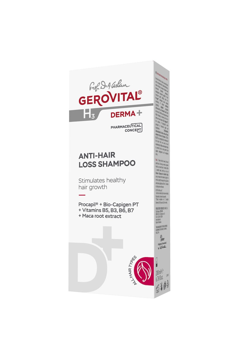 Gerovital Sampon anticadere H3 Derma+ 200 ml - Pled.ro