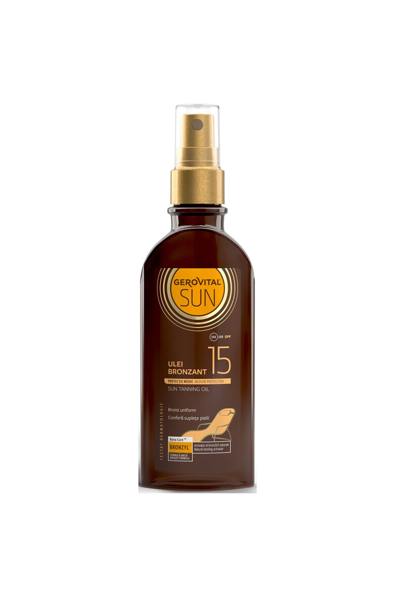 Gerovital Ulei bronzant Sun SPF 15 150 ml - Pled.ro