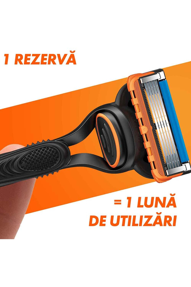 Gillette Set cadou Fusion5: Aparat de ras + Gel de ras Fusion Ultra Sensitive 200 ml - Pled.ro