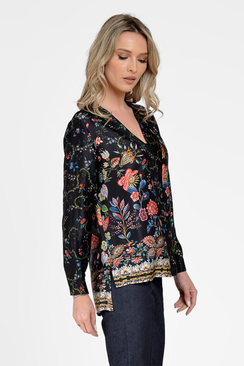 GIORGAL Bluza cu aspect satinat si model floral Nantes - Pled.ro