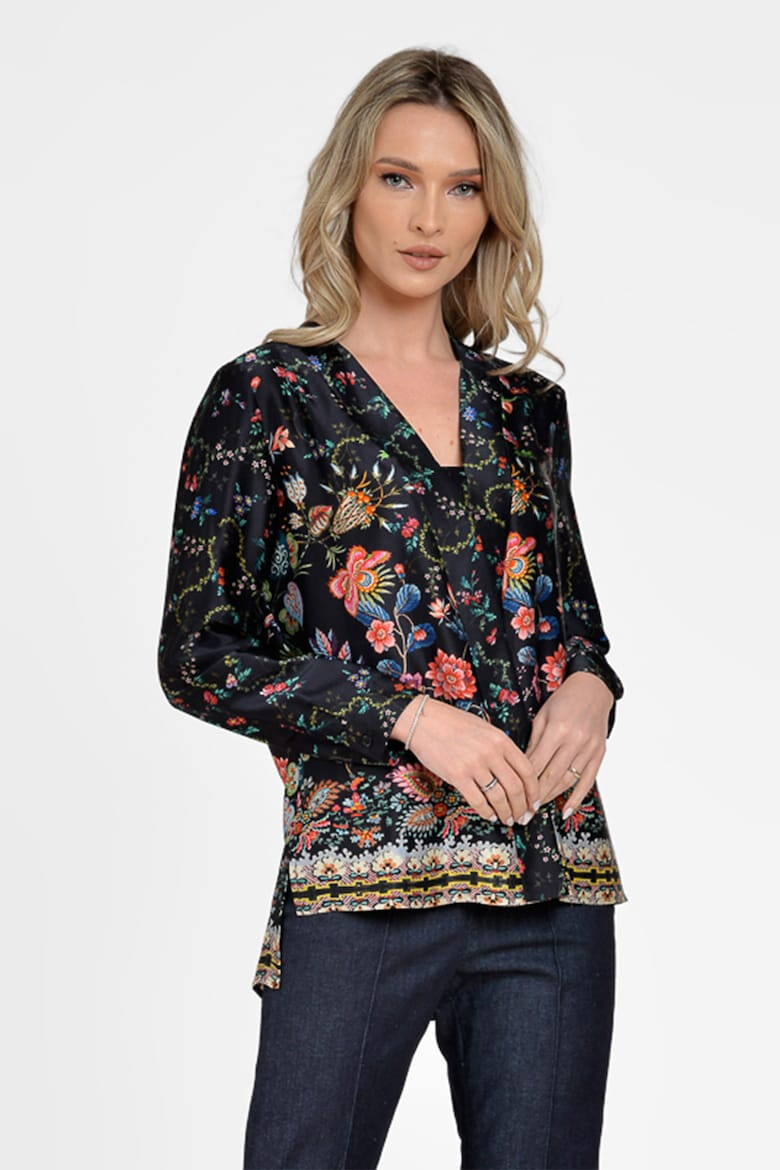 GIORGAL Bluza cu aspect satinat si model floral Nantes - Pled.ro