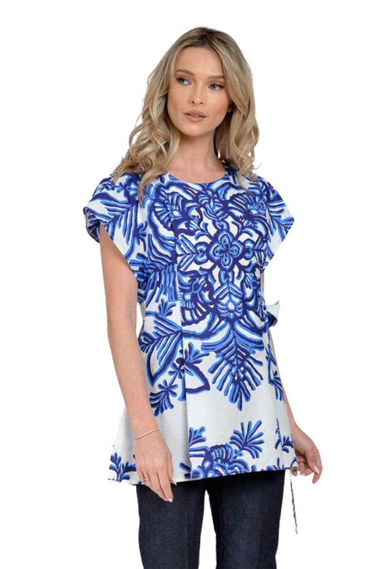 GIORGAL Bluza de bumbac cu model floral Andros - Pled.ro