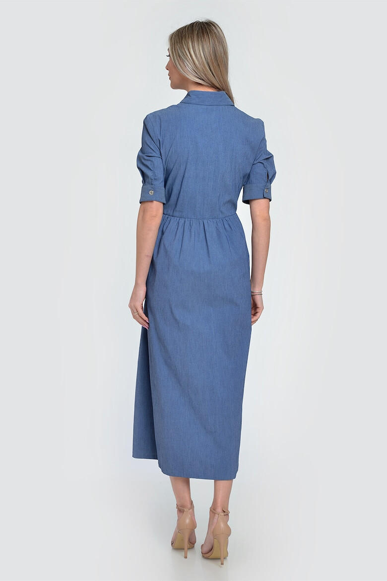 GIORGAL Rochie-camasa de denim Stela - Pled.ro