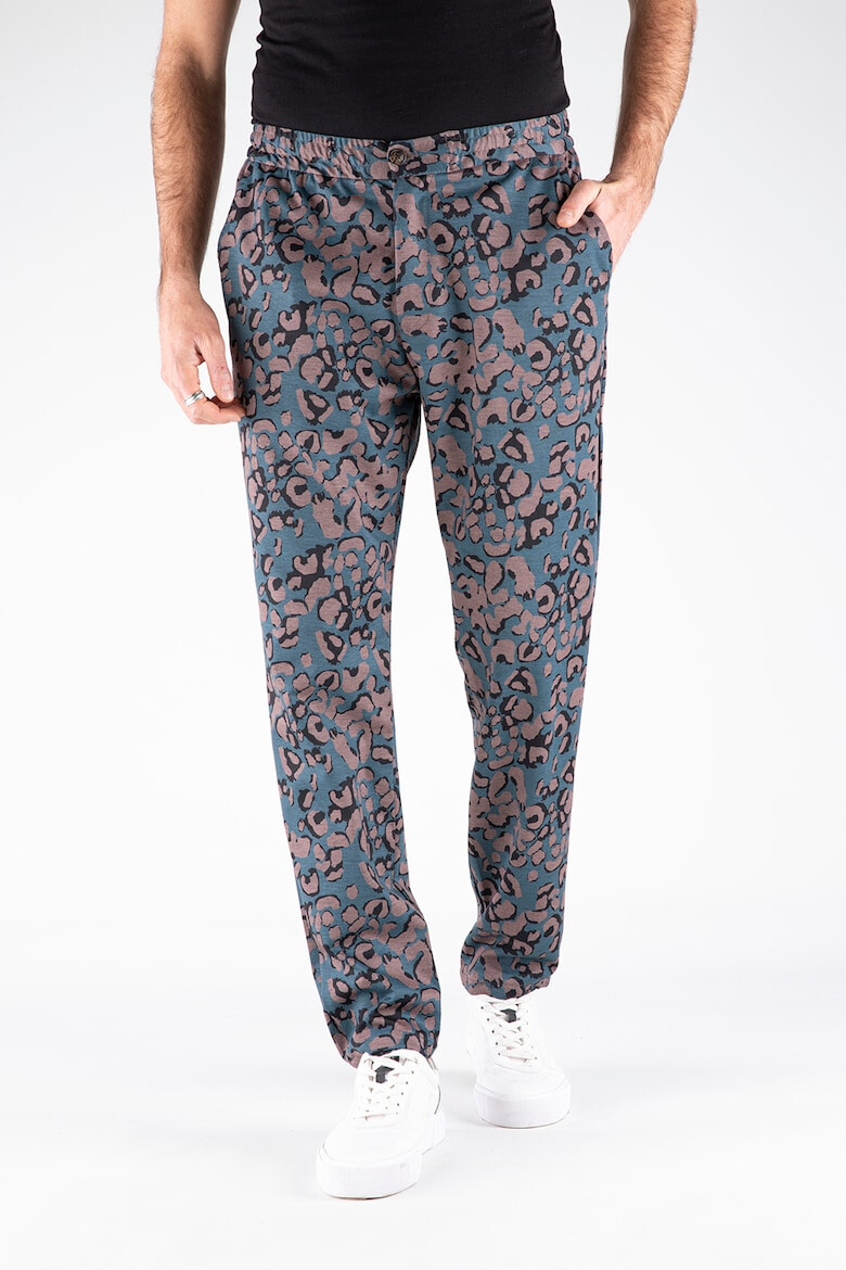 Giorgio di Mare Pantaloni drepti cu animal print - Pled.ro