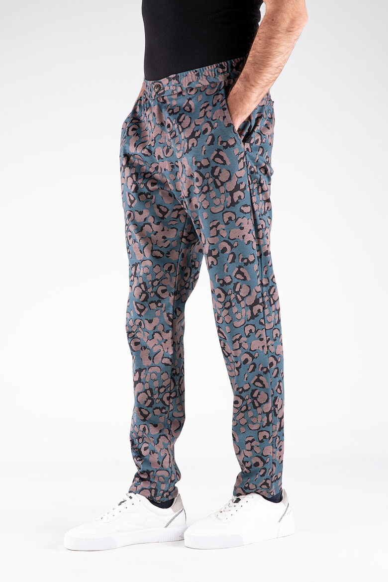 Giorgio di Mare Pantaloni drepti cu animal print - Pled.ro