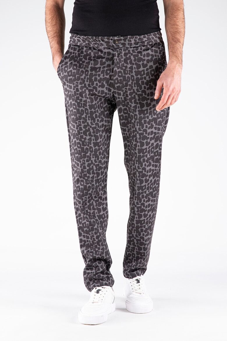 Giorgio di Mare Pantaloni drepti cu animal print - Pled.ro