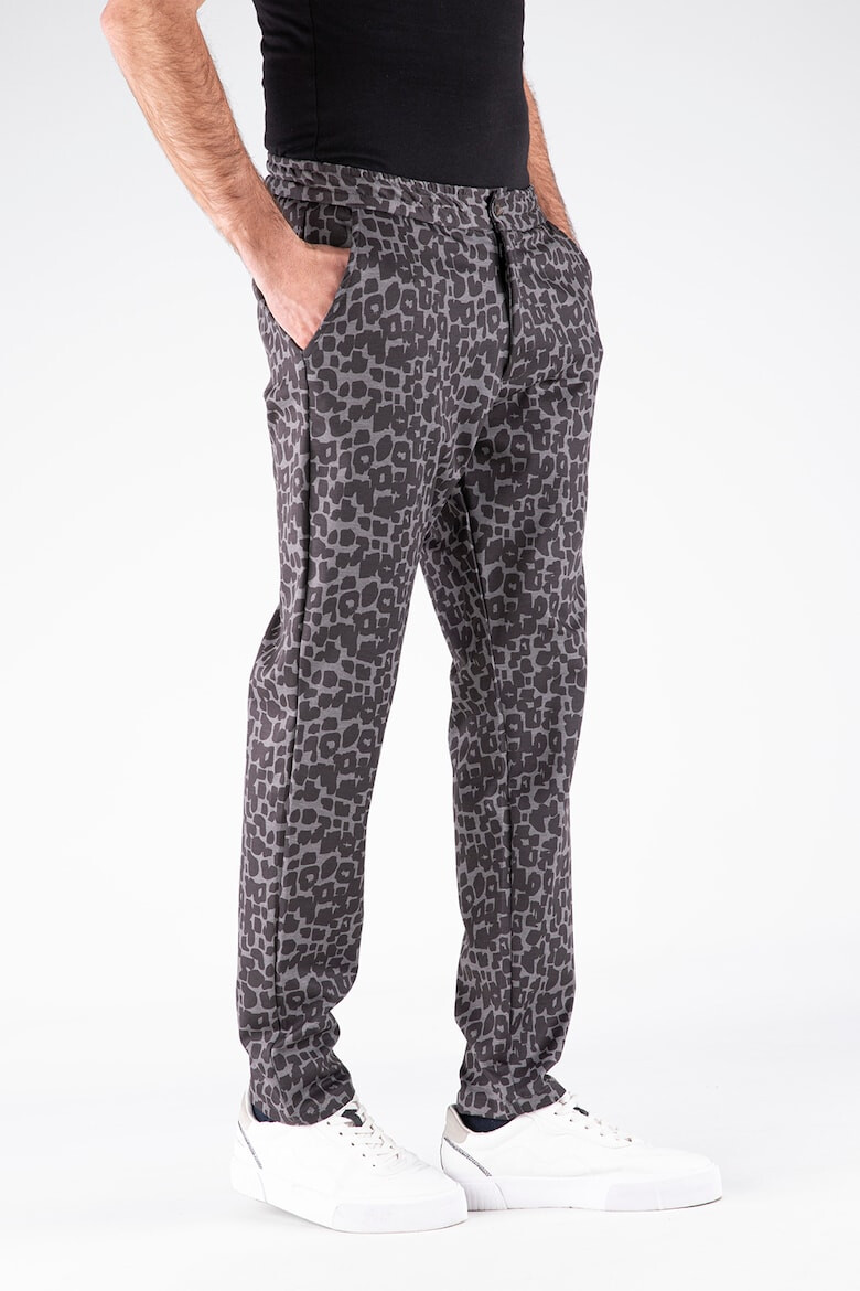 Giorgio di Mare Pantaloni drepti cu animal print - Pled.ro