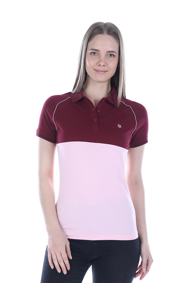 Giorgio di Mare Tricou polo cu doua segmente - Pled.ro