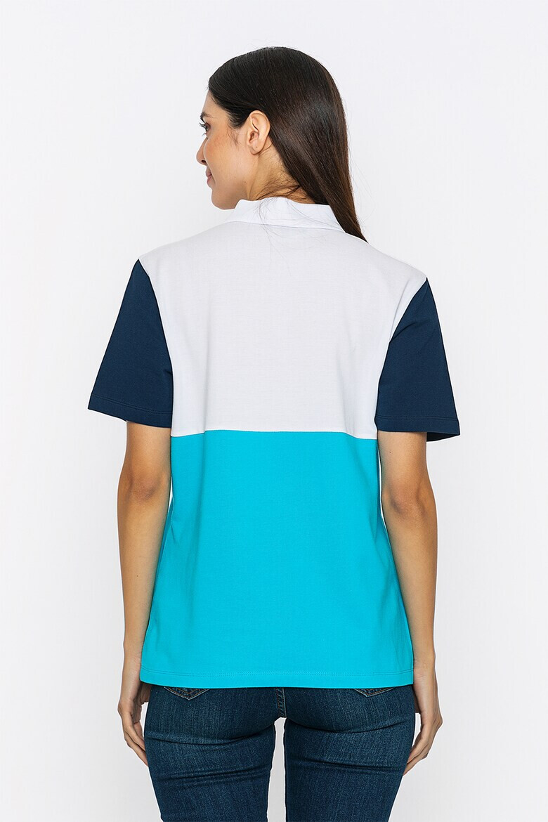 Giorgio di Mare Tricou polo din bumbac cu model colorblock - Pled.ro