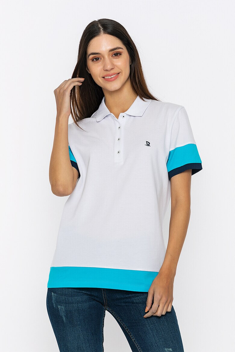 Giorgio di Mare Tricou polo din bumbac cu model pique - Pled.ro