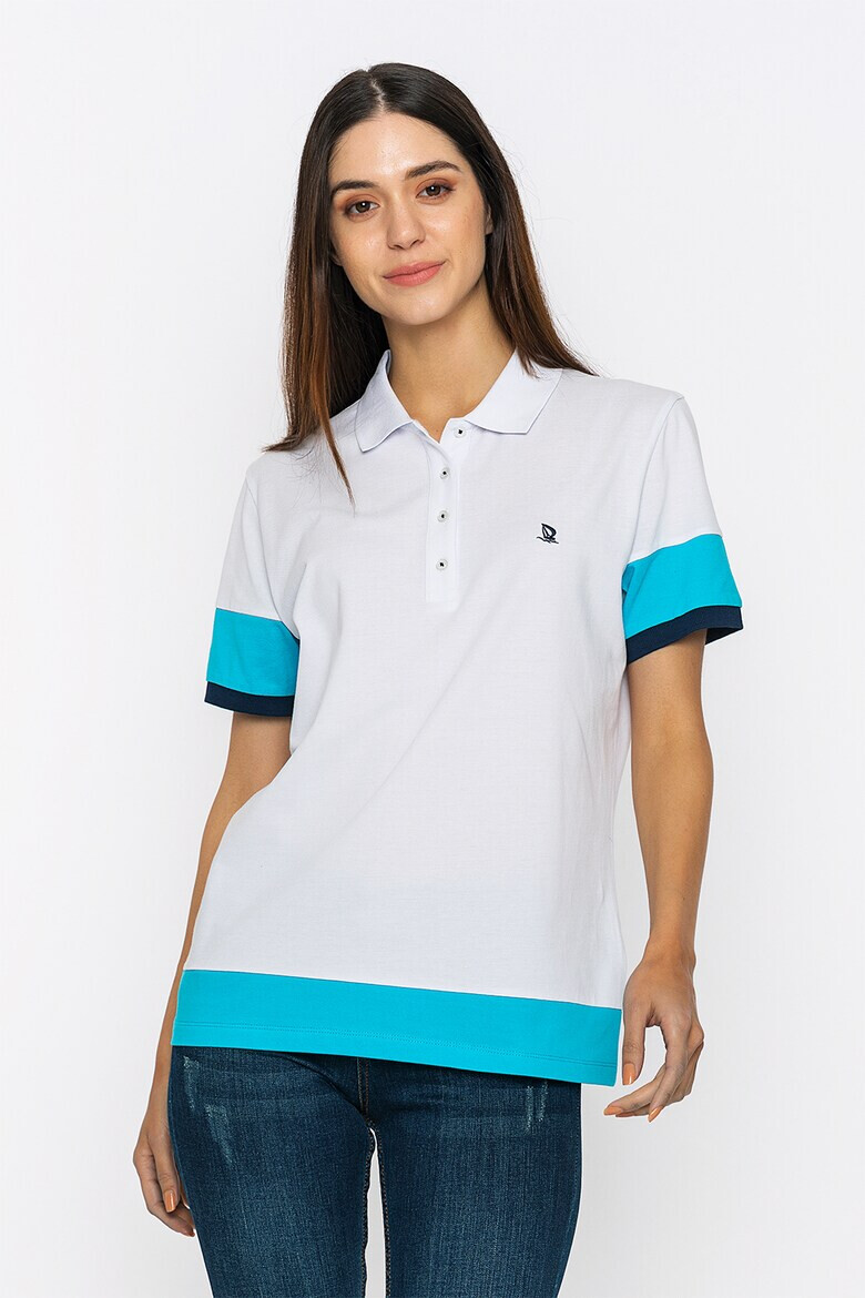 Giorgio di Mare Tricou polo din bumbac cu model pique - Pled.ro