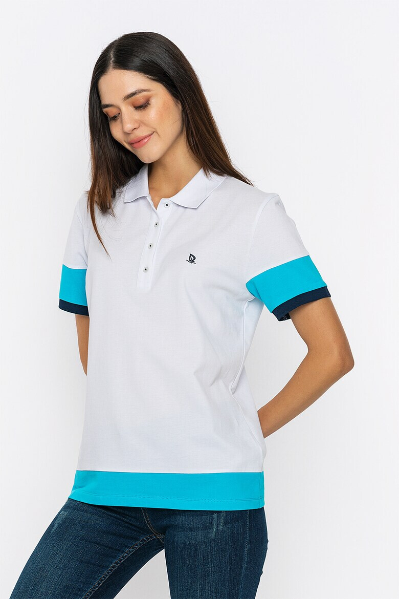 Giorgio di Mare Tricou polo din bumbac cu model pique - Pled.ro