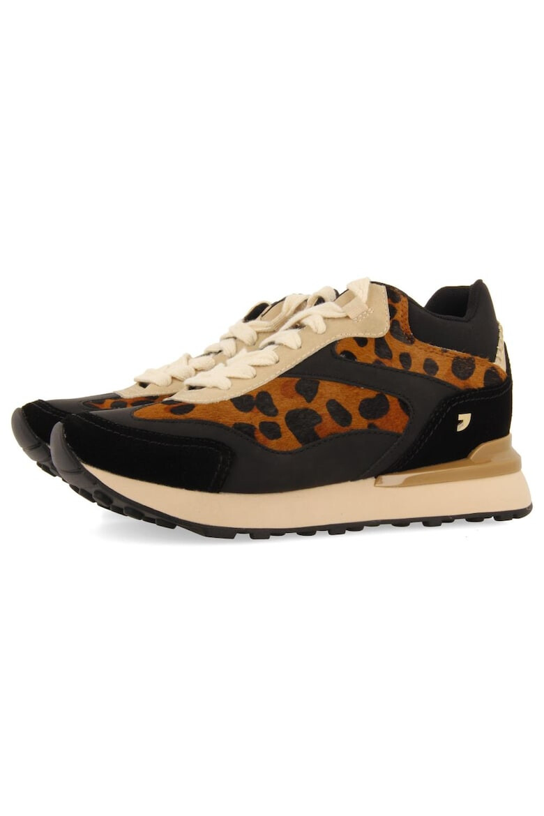 Gioseppo Pantofi sport cu animal print si garnituri din piele intoarsa - Pled.ro