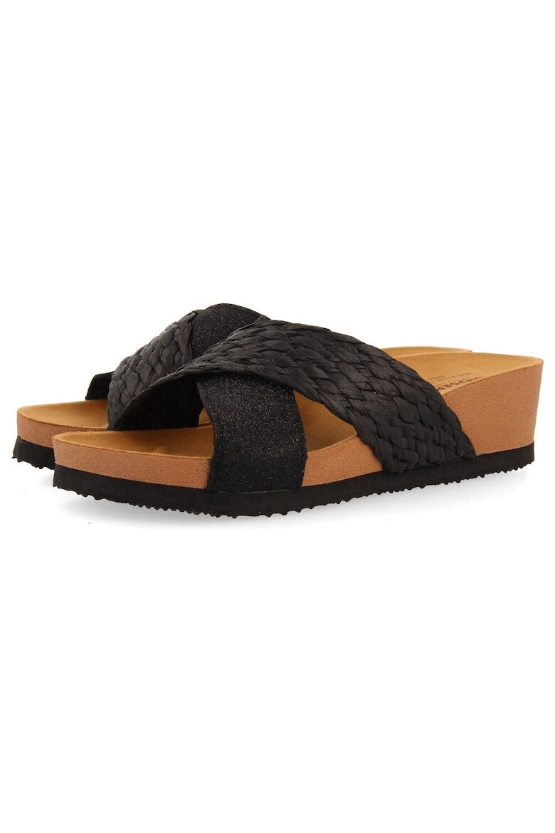 Gioseppo Papuci wedge de piele ecologica - Pled.ro