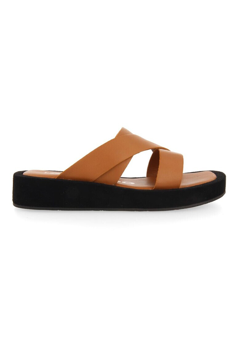 Gioseppo Papuci wedge de piele Issou - Pled.ro