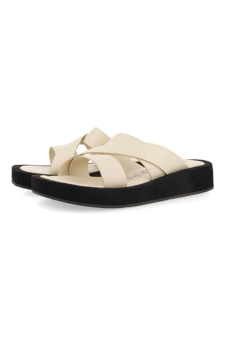 Gioseppo Papuci wedge de piele Issou - Pled.ro