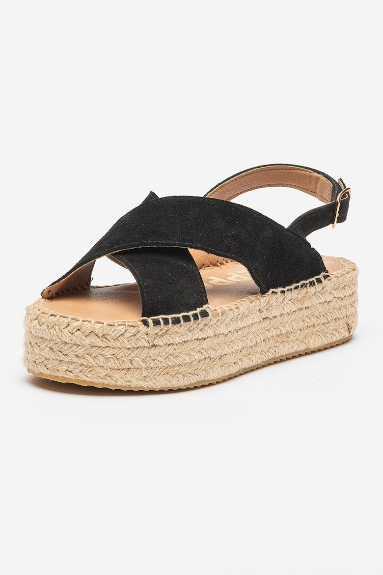 Gioseppo Sandale-espadrile flatform din piele intoarsa Comala - Pled.ro