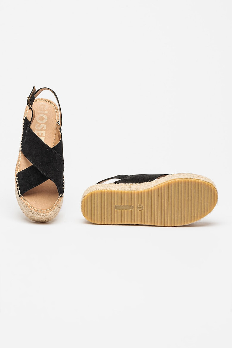 Gioseppo Sandale-espadrile flatform din piele intoarsa Comala - Pled.ro