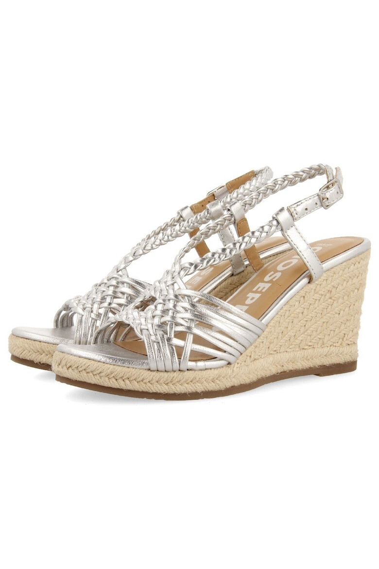 Gioseppo Sandale wedge de piele cu design impletit Gilde - Pled.ro