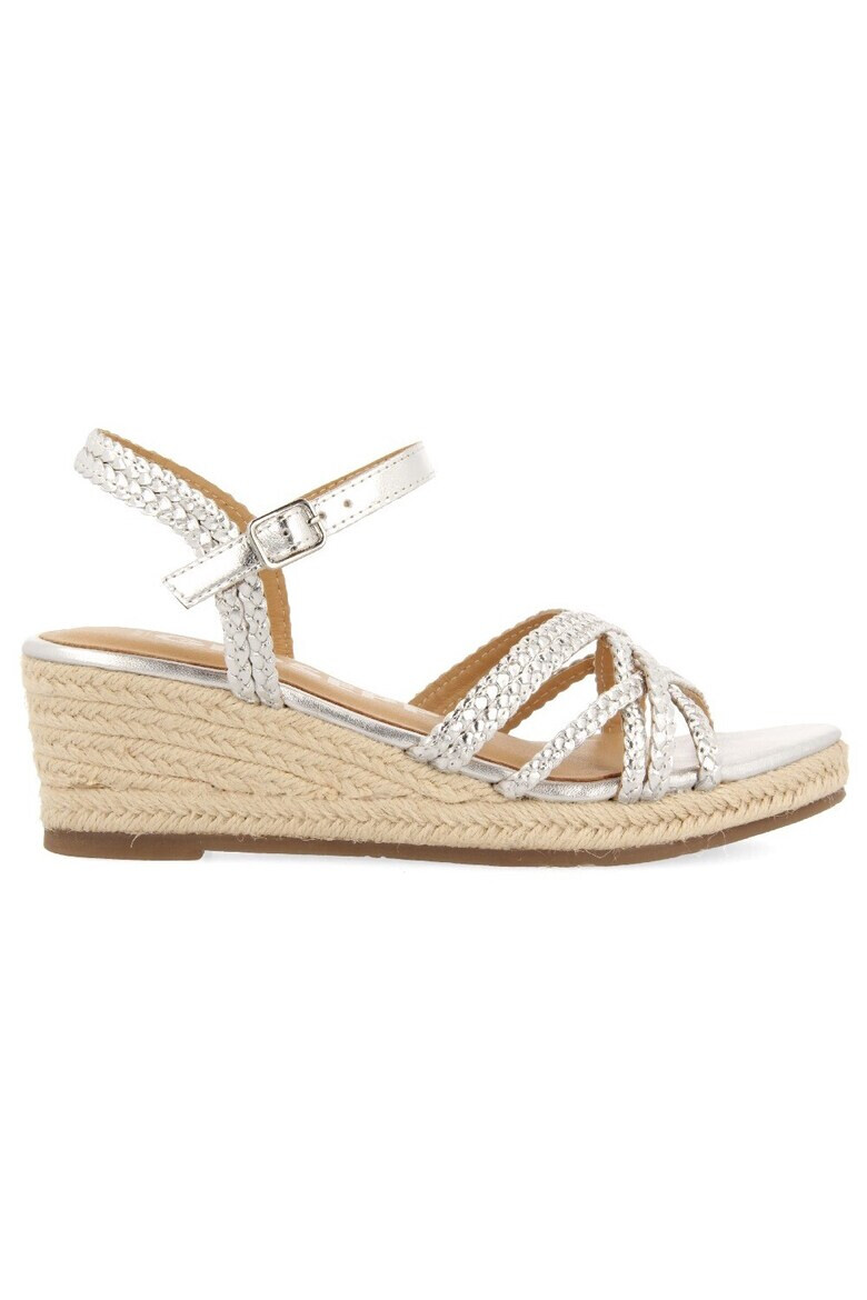 Gioseppo Sandale wedge de piele cu design impletit Lelant - Pled.ro