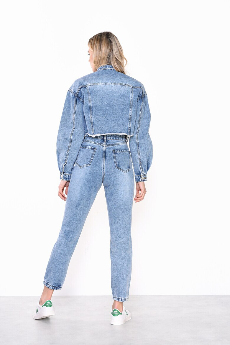 Glamorous Jacheta crop din denim cu terminatii franjurate - Pled.ro