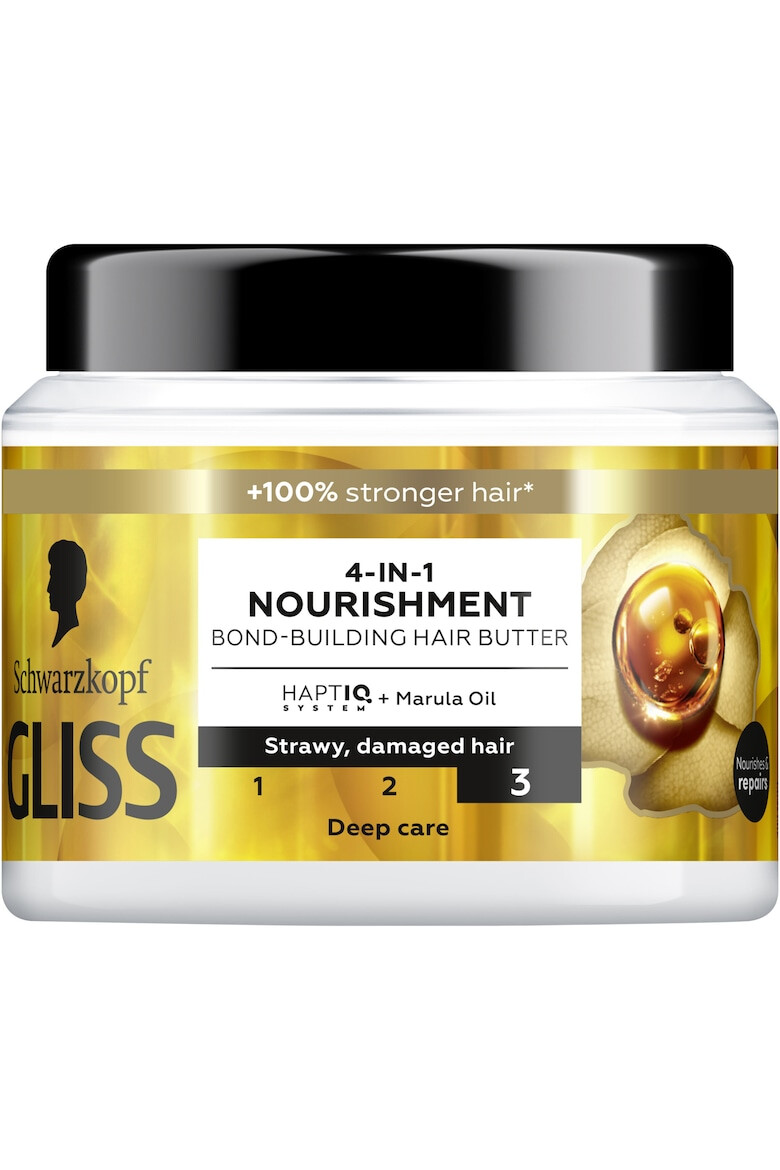 Gliss Masca de par Schwarzkopf Oil Nutritive 4 in 1 pentru par deteriorat si predispus la varfuri despicate 400ml - Pled.ro