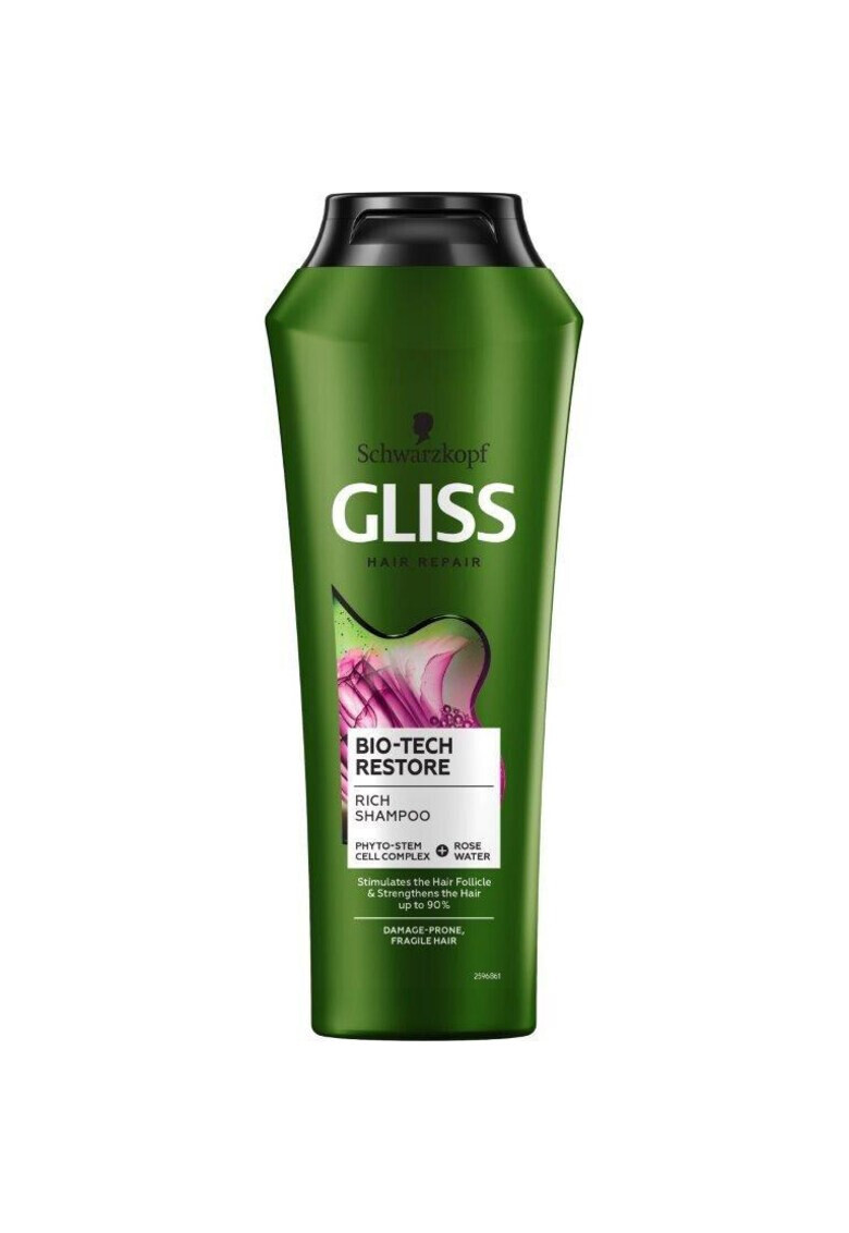 Gliss Sampon Rich Bio-Tech Restore pentru par predispus la deteriorare si fragil 250ml - Pled.ro