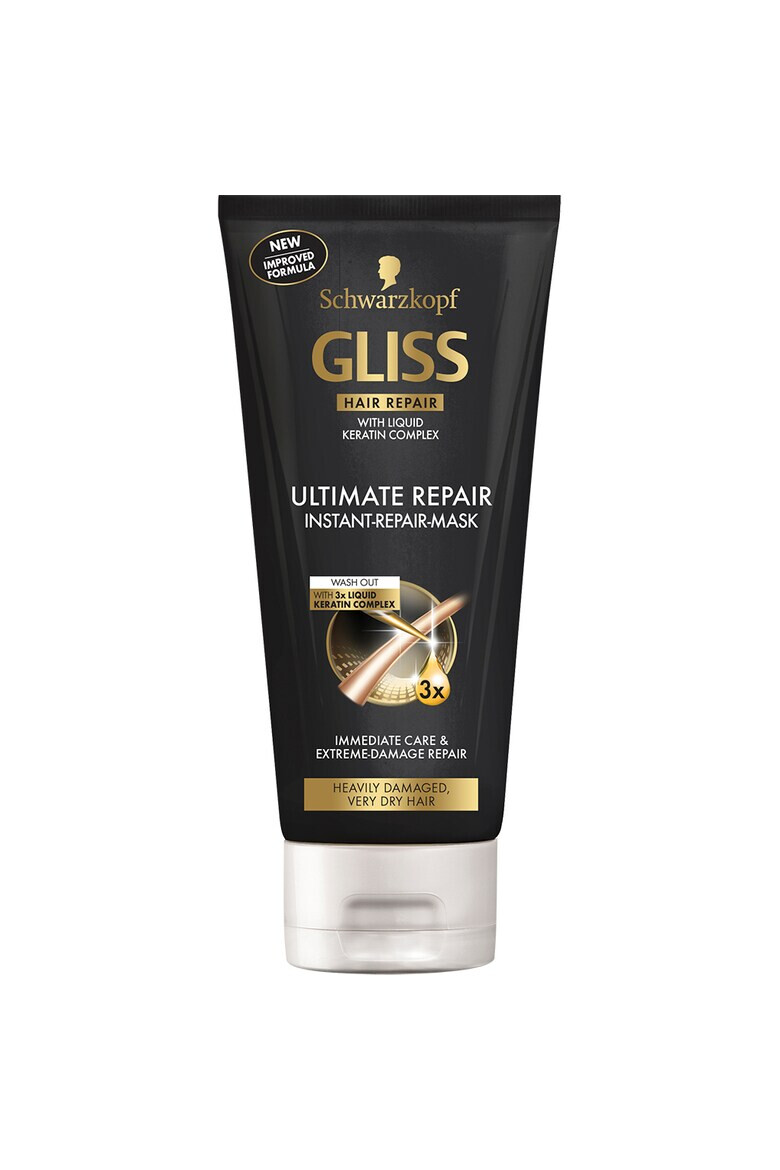 Gliss Tratament expres 1 Minut Ultimate Repair pentru par foarte deteriorat si uscat 200 ml - Pled.ro