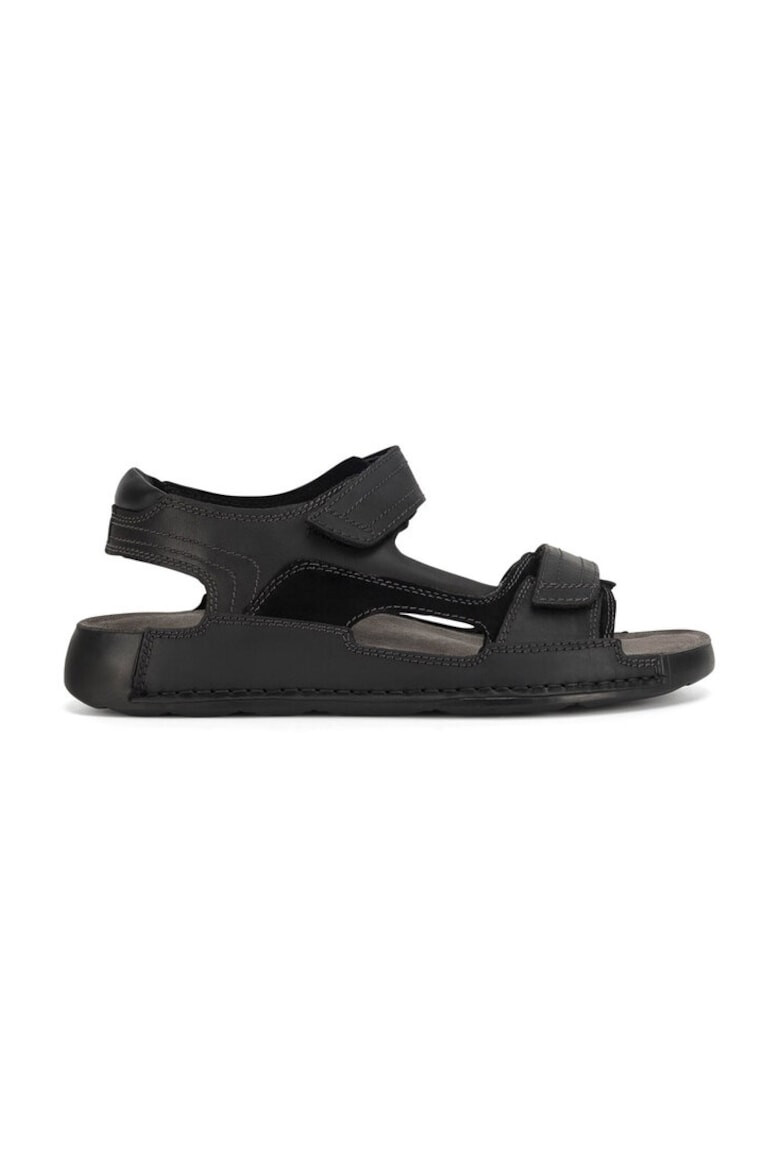 Go Soft Sandale barbati 590559 Piele naturala Negru - Pled.ro