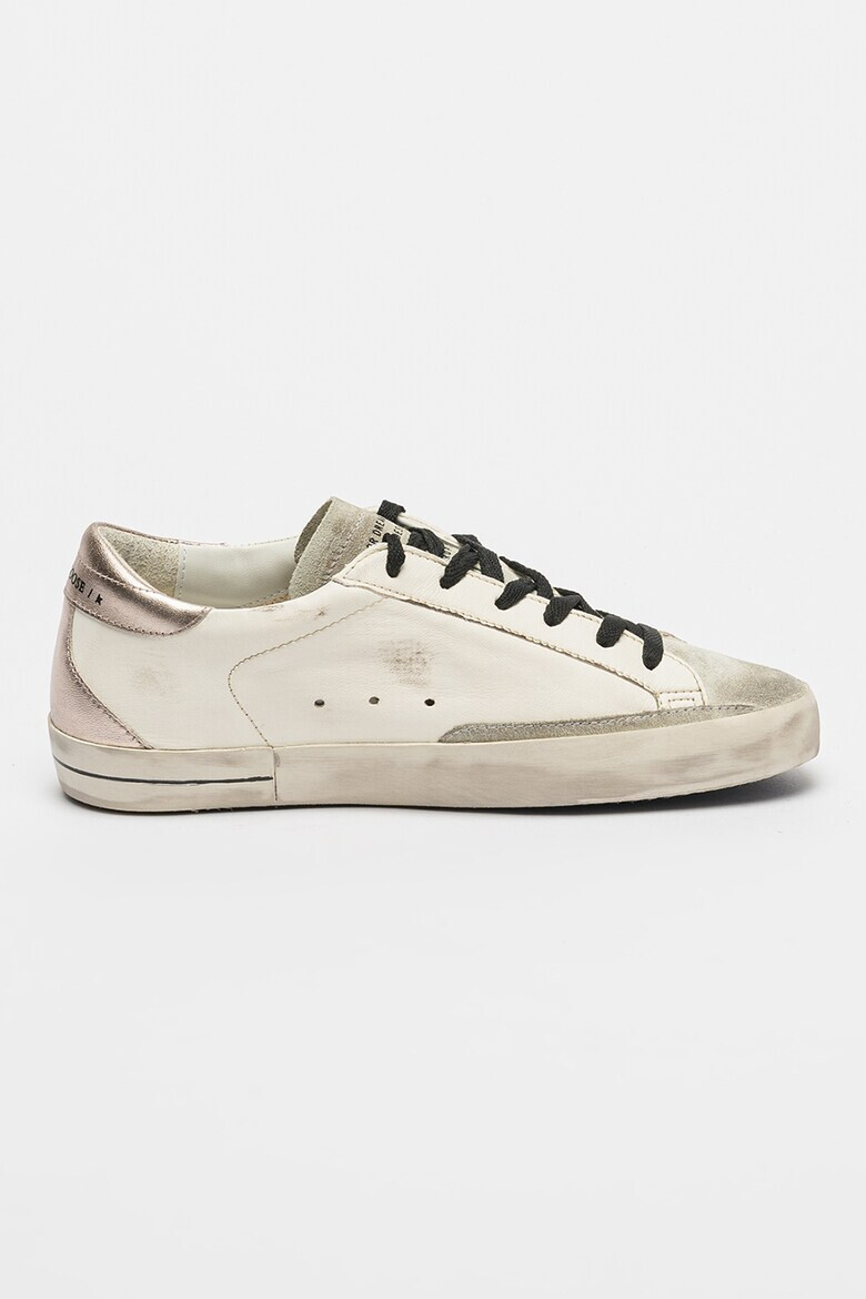 GOLDEN GOOSE Pantofi sport de piele cu aspect uzat Super Star Classic - Pled.ro