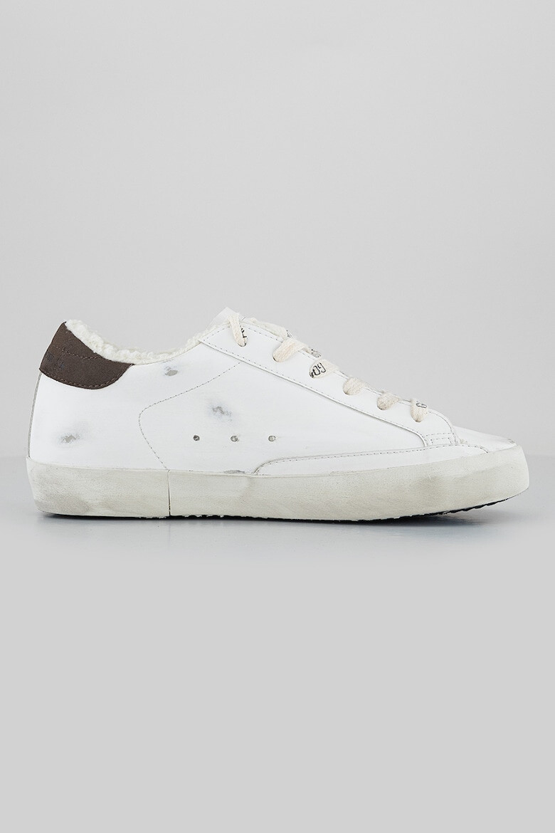 GOLDEN GOOSE Pantofi sport de piele cu captuseala teddy - Pled.ro