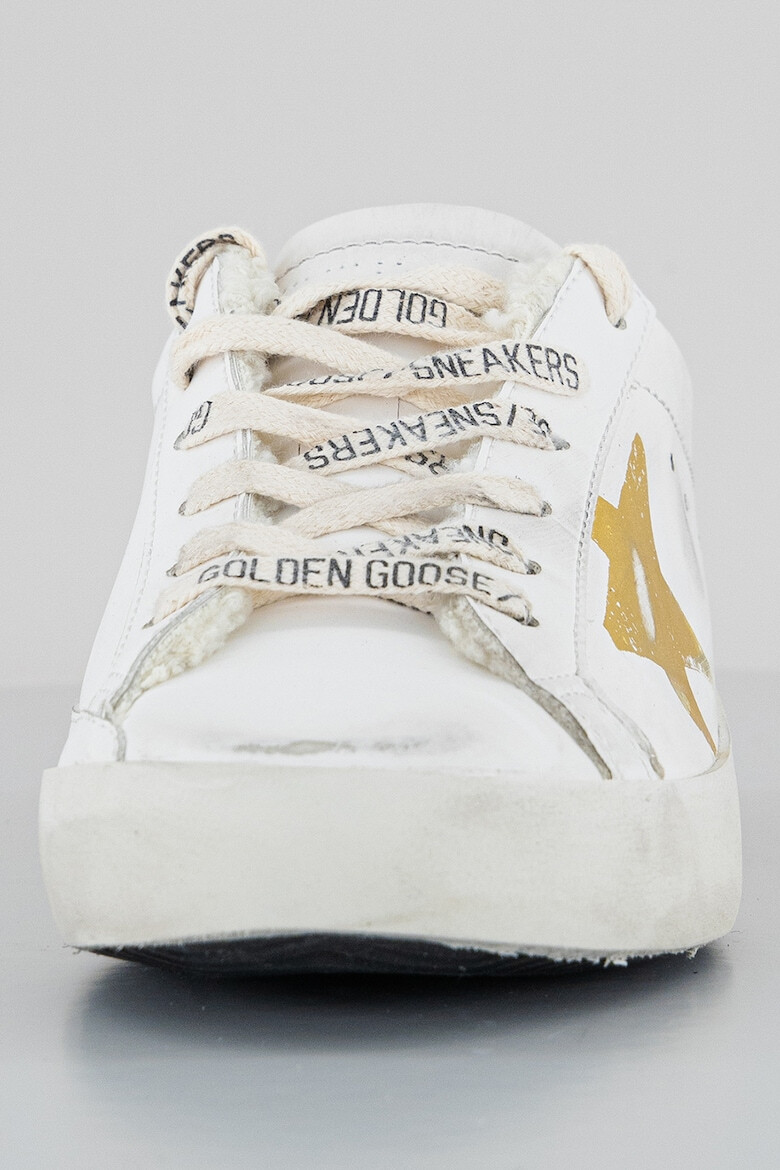 GOLDEN GOOSE Pantofi sport de piele cu captuseala teddy - Pled.ro