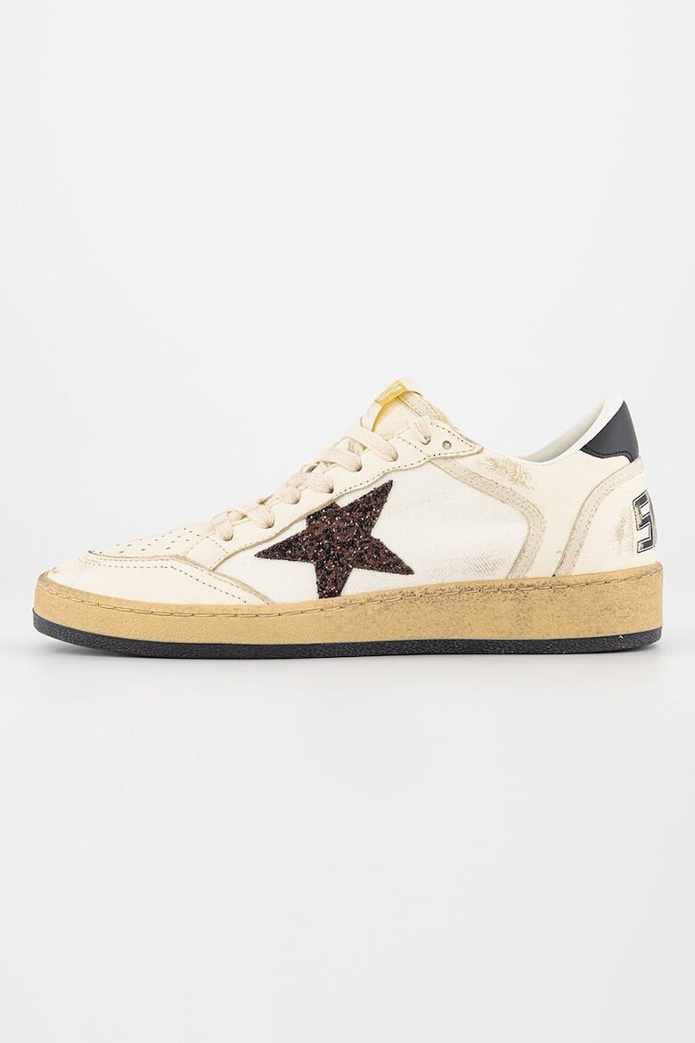 GOLDEN GOOSE Pantofi sport de piele cu detalii cu stele - Pled.ro